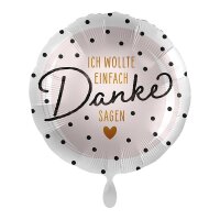 Standard Thanks Folienballon PL40 verpackt 43cm