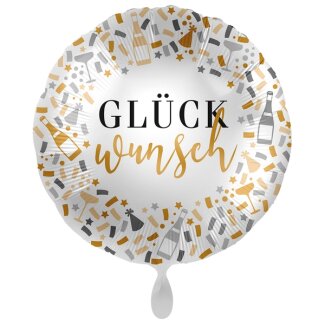 Standard Hello Glückwunsch Folienballon PL40 verpackt 43cm