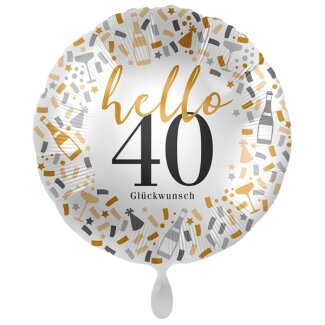 Standard Hello 40 Folienballon PL40 verpackt 43cm