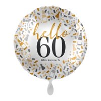 Standard Hello 60 Folienballon PL40 verpackt 43cm