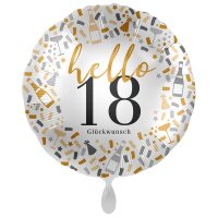 Standard Hello 18 Folienballon PL40 verpackt 43cm