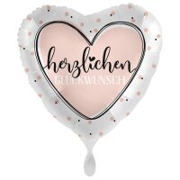 Standard Glossy Heart Herzlichen Glückwunsch...