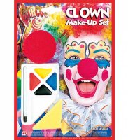 Set Clown Make-Up u. Nase