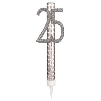 Fontäne Milestone 25 inkl. Kuchendekoration (mit Strasssteinen versehen)