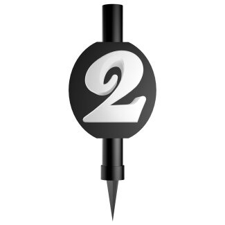 Fontäne Zahl 2