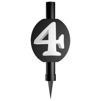 Fontäne Zahl 4