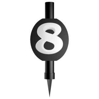 Fontäne Zahl 8