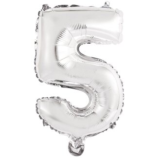 Mini Folienballon Zahl 5 35cm