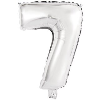 Mini Folienballon Zahl 7 35cm