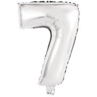Mini Folienballon Zahl 7 35cm