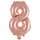 Folienballon Zahl 8 mini 35cm roségold