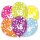 Luftballons Zahl 18 27,5cm bunt 6er