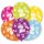 Luftballons Zahl 2 27,5cm bunt 6er