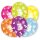 Luftballons Zahl 3 27,5cm bunt 6er
