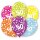 Luftballons Zahl 50 27,5cm bunt 6er