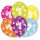 Luftballons Zahl 7 27,5cm bunt 6er