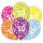 Luftballons Zahl 70 27,5cm bunt 6er aus Latex