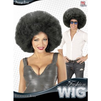 Perücke Riesenafro schwarz