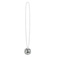 Halskette Discokugel silber 40 cm