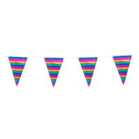 Folienwimpelkette Regenbogen mehrfarbig