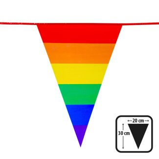 Wimpelkette Regenbogen Polyester