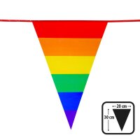 Wimpelkette Regenbogen Polyester