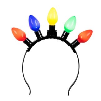 Haarreif mit farbigen LED-Lampen