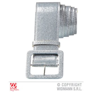 Glittergürtel silber 120cm