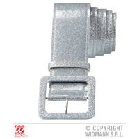 Glittergürtel silber 120cm