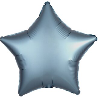 Folienballon Stern D43cm Satin blau