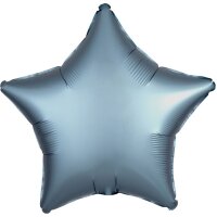 Folienballon Stern D43cm Satin blau