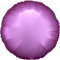 Folienballon rund D43cm Seidenglanz flamingo