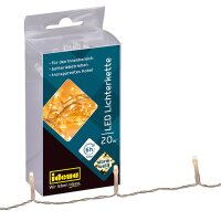 20er LED Lichterkette warmweiß für Innen