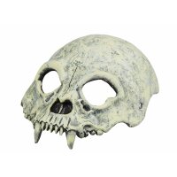 Halbmaske Schädel, grau