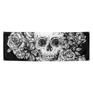 Banner Schädel 74 x 220 cm