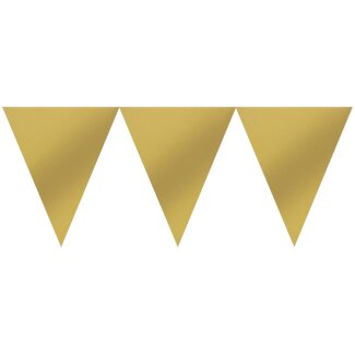 Wimpelkette 457x17,7cm gold