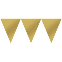 Wimpelkette 457x17,7cm gold