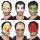 Boland Latex Halbmaske 6fach sortiert