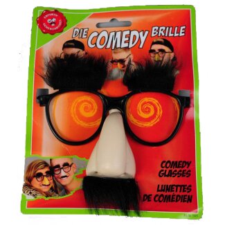 Comedy-Brille mit Nase, Bart und Augenbrauen