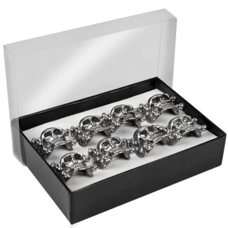 Satz 8 Ringe Totenkopf