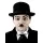 Charlie Professioneller Oberlippenbart aus Echthaar Black