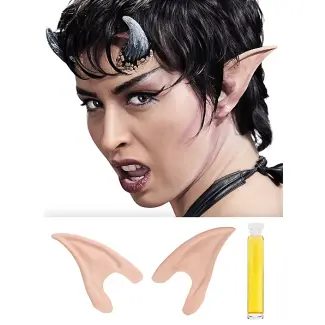 Dämon Ohren Latexapplikation
