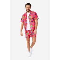 Rick & Morty™ Surreal, Shirt + Shorts, Dark Red