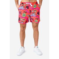 Rick & Morty™ Surreal, Shirt + Shorts, Dark Red