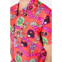 Rick & Morty™ Surreal, Shirt + Shorts, Dark Red