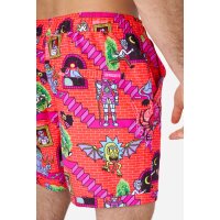 Rick & Morty™ Surreal, Shirt + Shorts, Dark Red