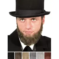 Lincoln Professioneller Kinn- und Backenbart aus Echthaar...