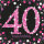 Serviette 33x33cm Sparkling Celebration 40