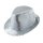 Hut mit Pailletten silber