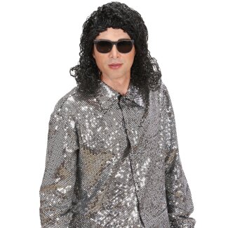 WIDMANN Perücke King of Pop schwarz